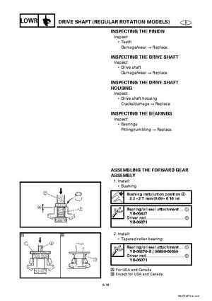 Yamaha Marine Outboards Factory Service / Repair/ Workshop Manual 225G 250B L250B, Page 163