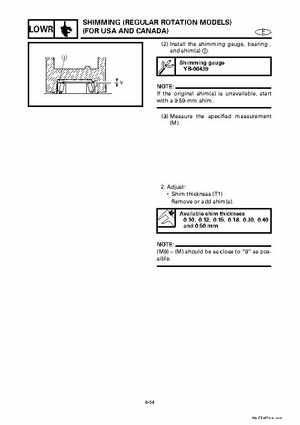 Yamaha Marine Outboards Factory Service / Repair/ Workshop Manual 225G 250B L250B, Page 198
