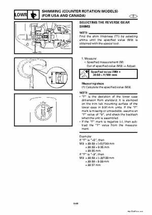 Yamaha Marine Outboards Factory Service / Repair/ Workshop Manual 225G 250B L250B, Page 213