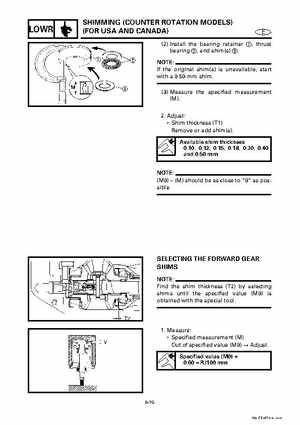 Yamaha Marine Outboards Factory Service / Repair/ Workshop Manual 225G 250B L250B, Page 214