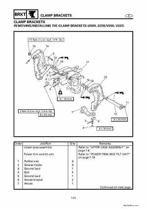 Yamaha Marine Outboards Factory Service / Repair/ Workshop Manual 225G 250B L250B, Page 253