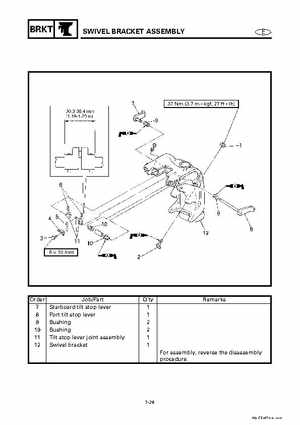 Yamaha Marine Outboards Factory Service / Repair/ Workshop Manual 225G 250B L250B, Page 258