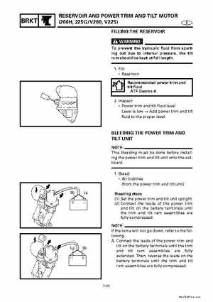 Yamaha Marine Outboards Factory Service / Repair/ Workshop Manual 225G 250B L250B, Page 264