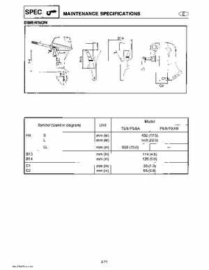 Yamaha Marine Outboards Factory Service / Repair/ Workshop Manual T9.9T F9.9T, Page 32