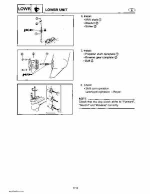 Yamaha Marine Outboards Factory Service / Repair/ Workshop Manual T9.9T F9.9T, Page 136