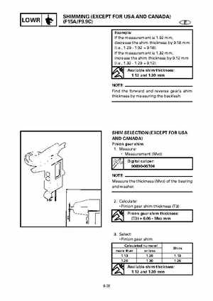 Yamaha Outboard F15A F9.9C, FT9.9D F15 Service Manual, Page 318