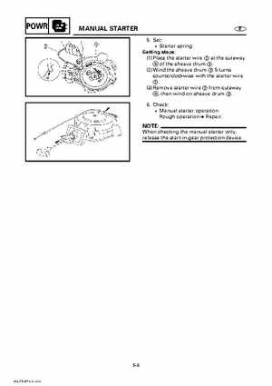 Yamaha Outboard Motors Factory Service Manual F6 and F8, Page 196