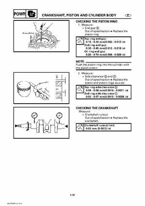Yamaha Outboard Motors Factory Service Manual F6 and F8, Page 292