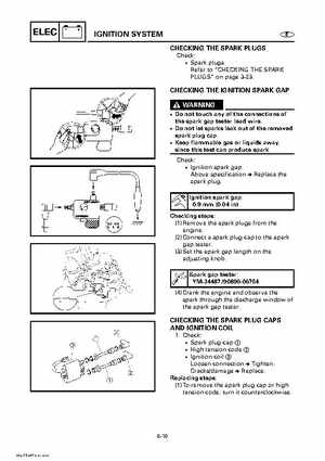 Yamaha Outboard Motors Factory Service Manual F6 and F8, Page 450
