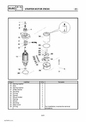 Yamaha Outboard Motors Factory Service Manual F6 and F8, Page 472