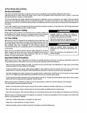 2004-2007 Honda Aquatrax ARX1200N3/T3/T3D Factory Service Manual, Page 1