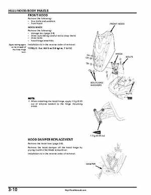2004-2007 Honda Aquatrax ARX1200N3/T3/T3D Factory Service Manual, Page 99
