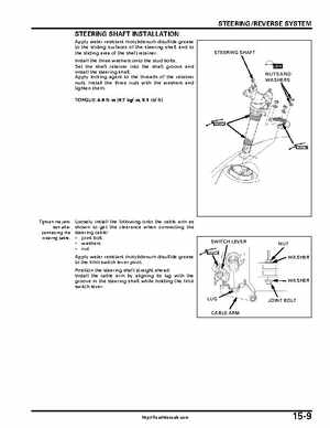 2004-2007 Honda Aquatrax ARX1200N3/T3/T3D Factory Service Manual, Page 420