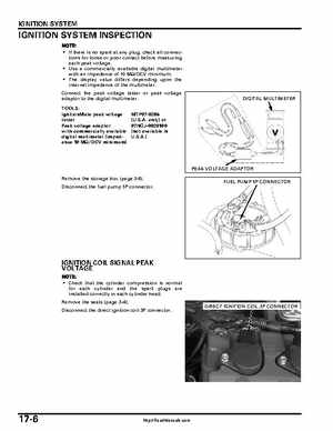 2004-2007 Honda Aquatrax ARX1200N3/T3/T3D Factory Service Manual, Page 443
