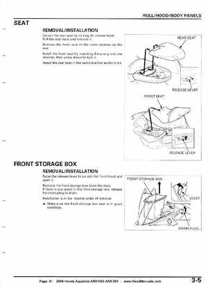 2008 Honda Aquatrax ARX1500T3/T3D factory service manual, Page 61