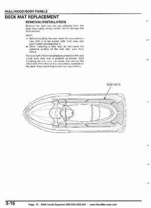 2008 Honda Aquatrax ARX1500T3/T3D factory service manual, Page 72