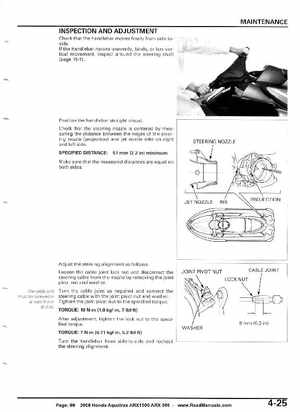 2008 Honda Aquatrax ARX1500T3/T3D factory service manual, Page 99