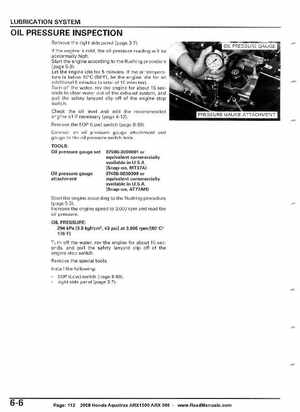 2008 Honda Aquatrax ARX1500T3/T3D factory service manual, Page 112