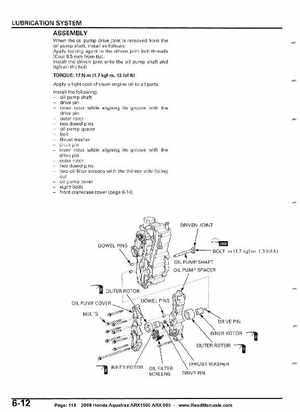 2008 Honda Aquatrax ARX1500T3/T3D factory service manual, Page 118