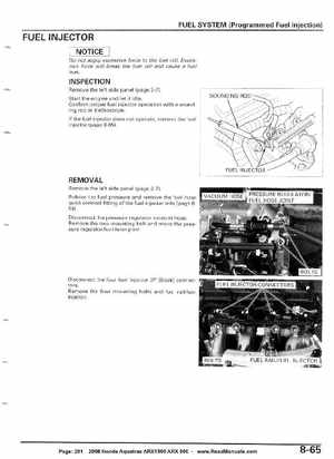 2008 Honda Aquatrax ARX1500T3/T3D factory service manual, Page 201