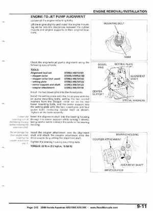 2008 Honda Aquatrax ARX1500T3/T3D factory service manual, Page 243