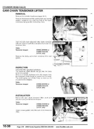 2008 Honda Aquatrax ARX1500T3/T3D factory service manual, Page 278