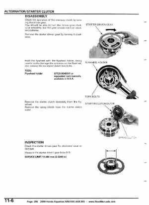 2008 Honda Aquatrax ARX1500T3/T3D factory service manual, Page 286