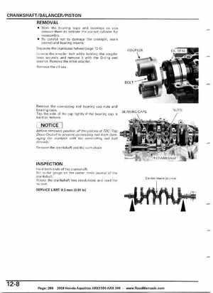 2008 Honda Aquatrax ARX1500T3/T3D factory service manual, Page 298