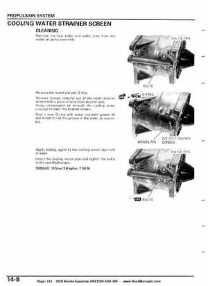 2008 Honda Aquatrax ARX1500T3/T3D factory service manual, Page 342