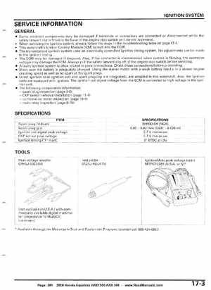 2008 Honda Aquatrax ARX1500T3/T3D factory service manual, Page 391