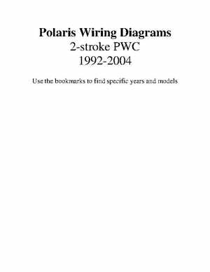 1992-2003 Polaris 2-Stroke PWC Wiring Diagrams., Page 1