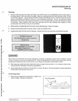 1999 Polaris SLH, SLTH, SLX, SLTX, PRO785 Factory Service Manual, Page 54
