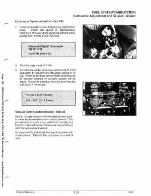 1999 Polaris SLH, SLTH, SLX, SLTX, PRO785 Factory Service Manual, Page 100