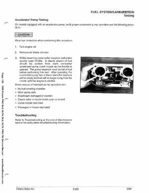 1999 Polaris SLH, SLTH, SLX, SLTX, PRO785 Factory Service Manual, Page 138