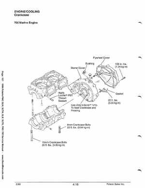 1999 Polaris SLH, SLTH, SLX, SLTX, PRO785 Factory Service Manual, Page 157