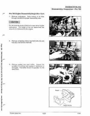 1999 Polaris SLH, SLTH, SLX, SLTX, PRO785 Factory Service Manual, Page 200