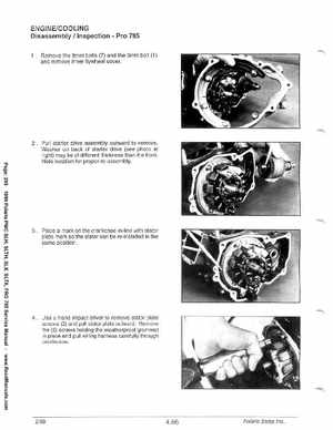 1999 Polaris SLH, SLTH, SLX, SLTX, PRO785 Factory Service Manual, Page 205