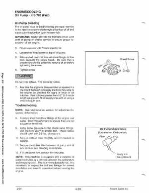 1999 Polaris SLH, SLTH, SLX, SLTX, PRO785 Factory Service Manual, Page 219