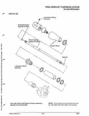 1999 Polaris SLH, SLTH, SLX, SLTX, PRO785 Factory Service Manual, Page 233