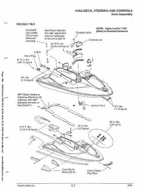 1999 Polaris SLH, SLTH, SLX, SLTX, PRO785 Factory Service Manual, Page 268