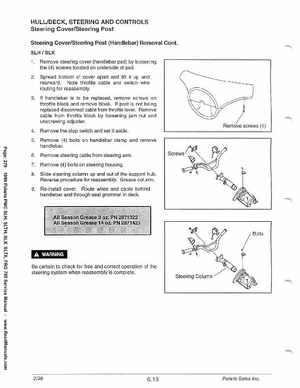 1999 Polaris SLH, SLTH, SLX, SLTX, PRO785 Factory Service Manual, Page 279