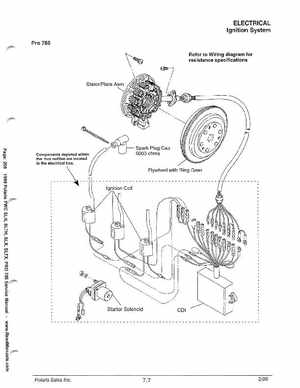 1999 Polaris SLH, SLTH, SLX, SLTX, PRO785 Factory Service Manual, Page 296