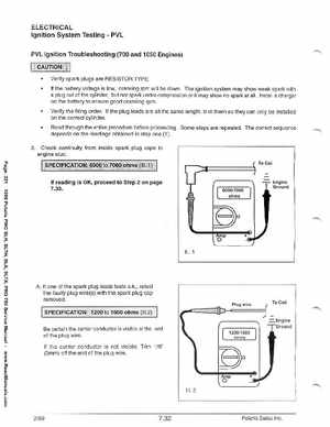 1999 Polaris SLH, SLTH, SLX, SLTX, PRO785 Factory Service Manual, Page 321