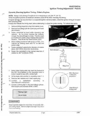 1999 Polaris SLH, SLTH, SLX, SLTX, PRO785 Factory Service Manual, Page 330