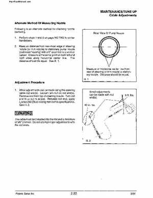 2000 Polaris Virage TX, SLX, Pro 1200, Genesis, Genesis FFI Personal Watercraft Service Manual, Page 40