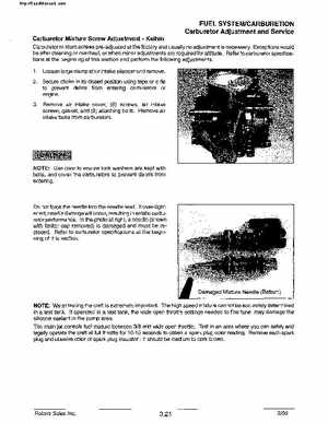 2000 Polaris Virage TX, SLX, Pro 1200, Genesis, Genesis FFI Personal Watercraft Service Manual, Page 84