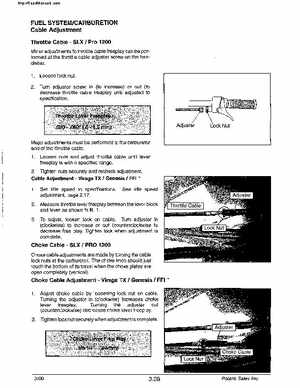 2000 Polaris Virage TX, SLX, Pro 1200, Genesis, Genesis FFI Personal Watercraft Service Manual, Page 101