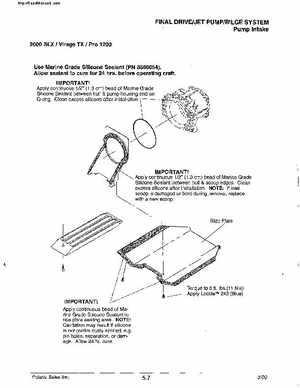 2000 Polaris Virage TX, SLX, Pro 1200, Genesis, Genesis FFI Personal Watercraft Service Manual, Page 173