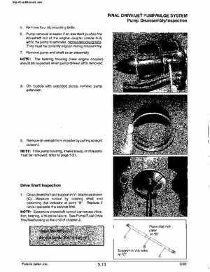 2000 Polaris Virage TX, SLX, Pro 1200, Genesis, Genesis FFI Personal Watercraft Service Manual, Page 179