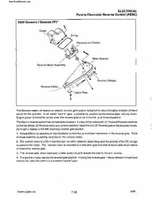 2000 Polaris Virage TX, SLX, Pro 1200, Genesis, Genesis FFI Personal Watercraft Service Manual, Page 266